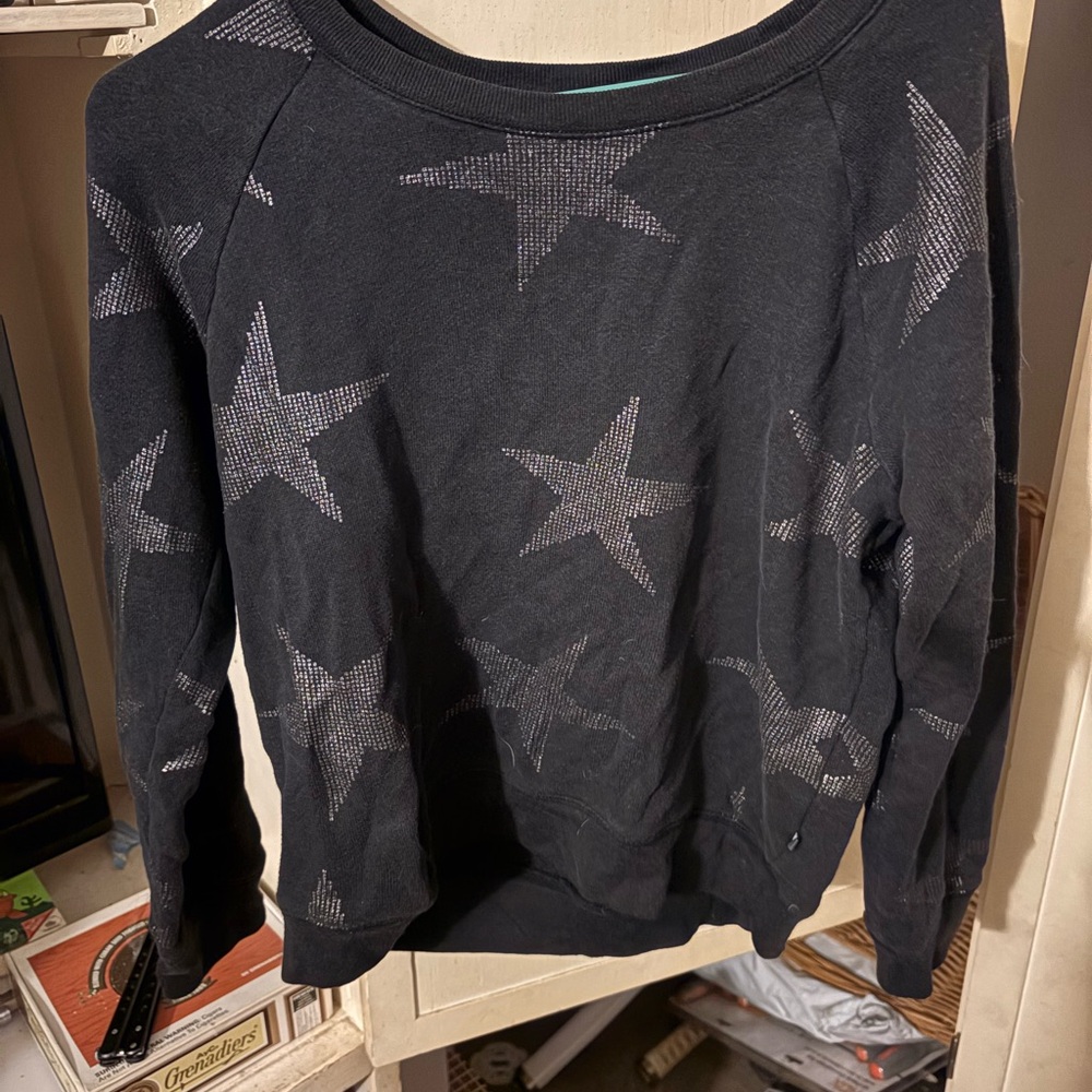 Victoria's Secret Black Sweater with Stars Medium